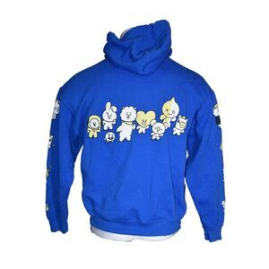 BT21 Hoodie Blue Line Friends BTS Unisex Medium
